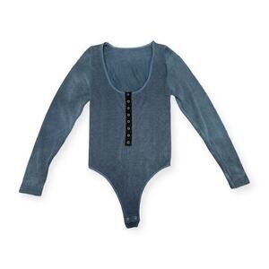 Urban Outfitters Long Sleeve Henley Bodysuit